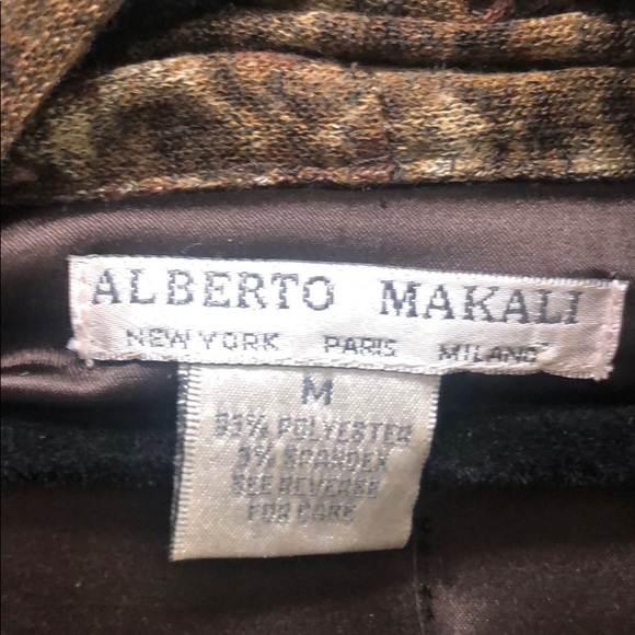 ALBERTO MAKALI draped python print brown vest. - Picture 2 of 7